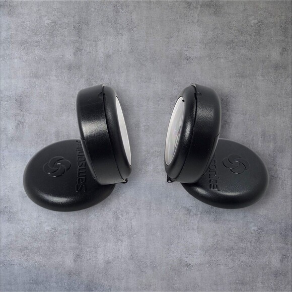 Samsonite Folding Travel Alarm Clocks Set of 2 w/ Box Tested & Working 3" Black - Picture 6 of 9